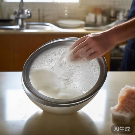 泡软污渍，轻擦不花盖