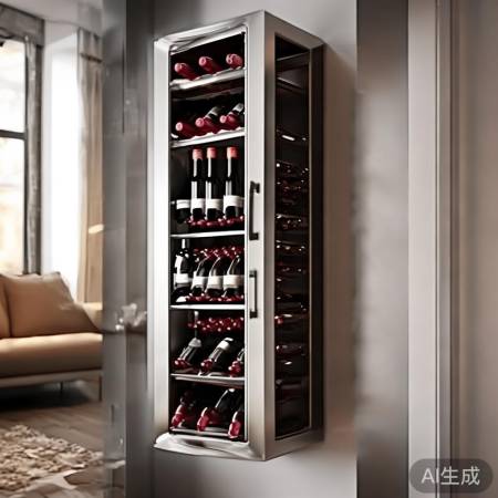 不锈钢挂壁式红酒柜：家居时尚新宠，尽享醇香生活