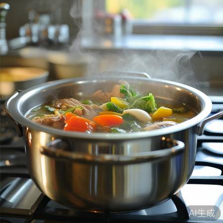 燃气灶专用蒸锅316不锈钢材质，烹饪更健康