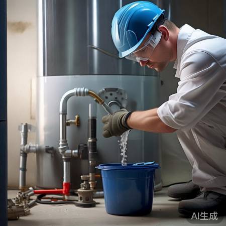 关闭进水阀,排空泄压阀