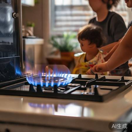 远离燃气灶，保障儿童安全