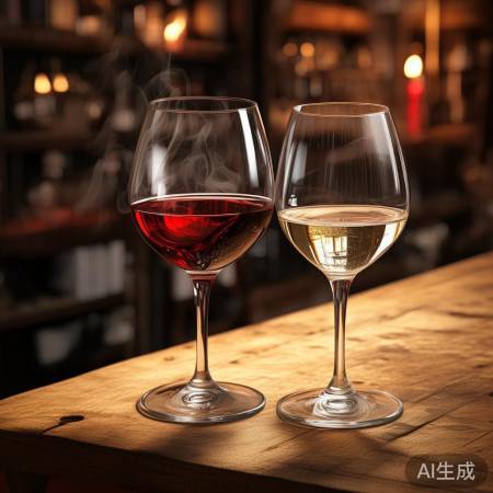 红酒大杯，白酒小杯