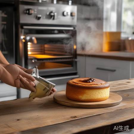 集成灶烤箱，蛋糕松软细腻