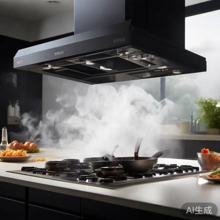 容声油烟机306，吸力强，吸烟