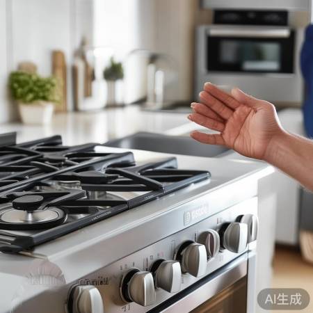 Bosch燃气灶白色款，高效节能厨房新选择