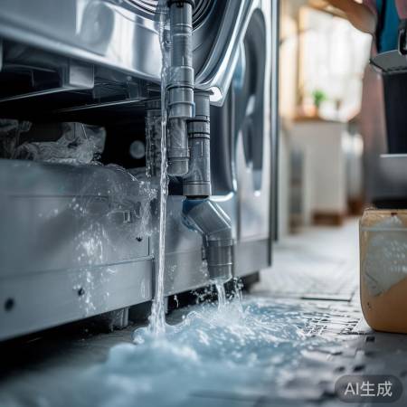 洗衣机定期清洗，水管畅通