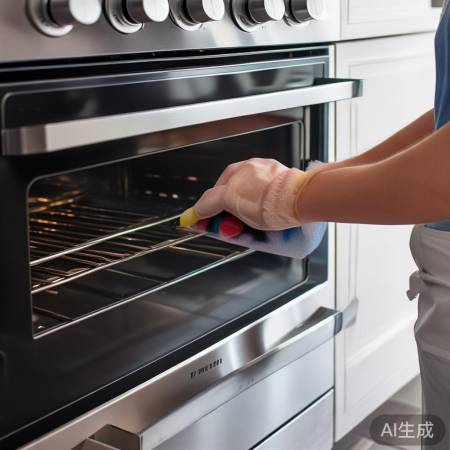 烤箱外保养步骤