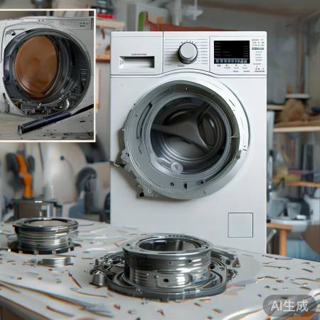 轻松拆迷你洗衣机皮带轮