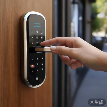 电子锁：按密码，手指稳