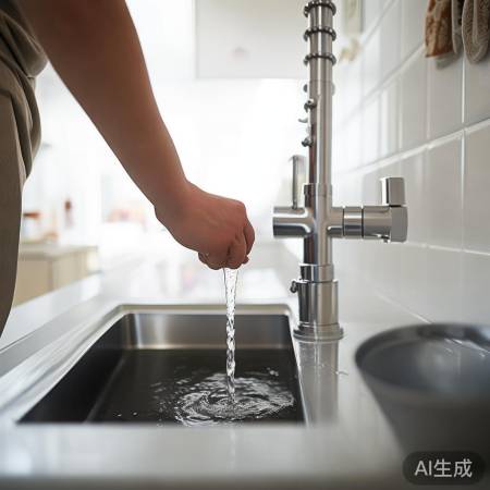 关闭冷水阀，节约用水