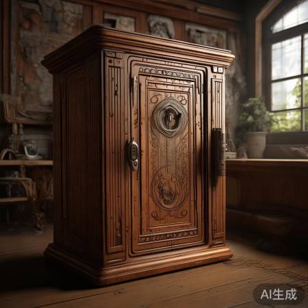 木制保险柜,文艺范儿,防盗较弱