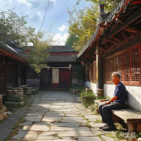 云南古城宁静祥和