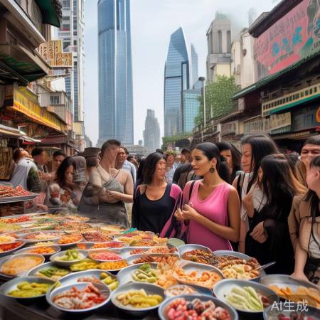 金卡戴珊上海美食之旅