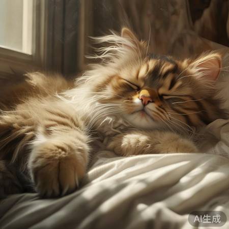 猫咪爱睡,生存本能驱动