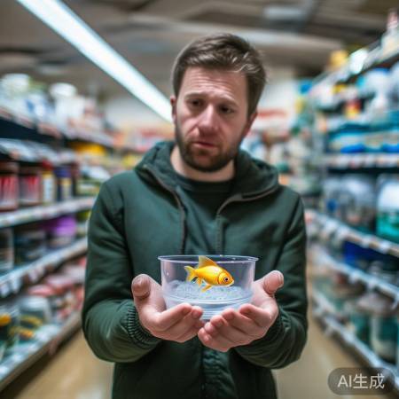 男子带孕鱼道歉，求助宠物店